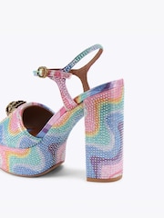 Kurt Geiger London Pink Kensington Platform Sandals - Image 3 of 4