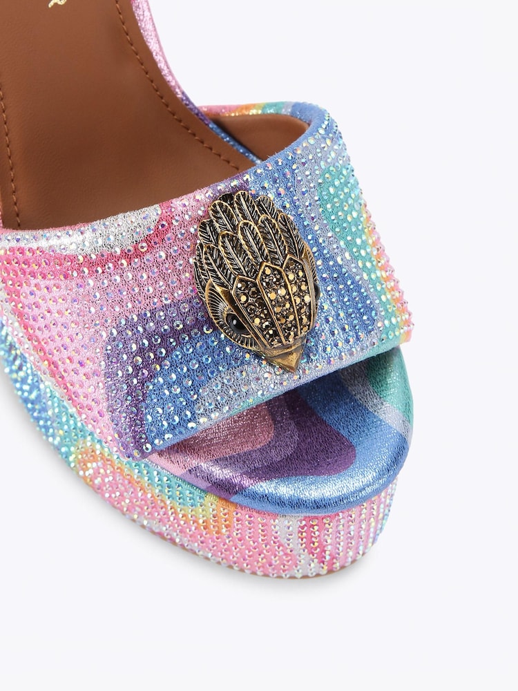 Kurt Geiger London Pink Kensington Platform Sandals - Image 4 of 4