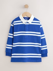 Cobalt Blue Rugby Polo Shirt (3-16yrs) - Image 3 of 6