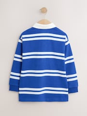 Cobalt Blue Rugby Polo Shirt (3-16yrs) - Image 4 of 6