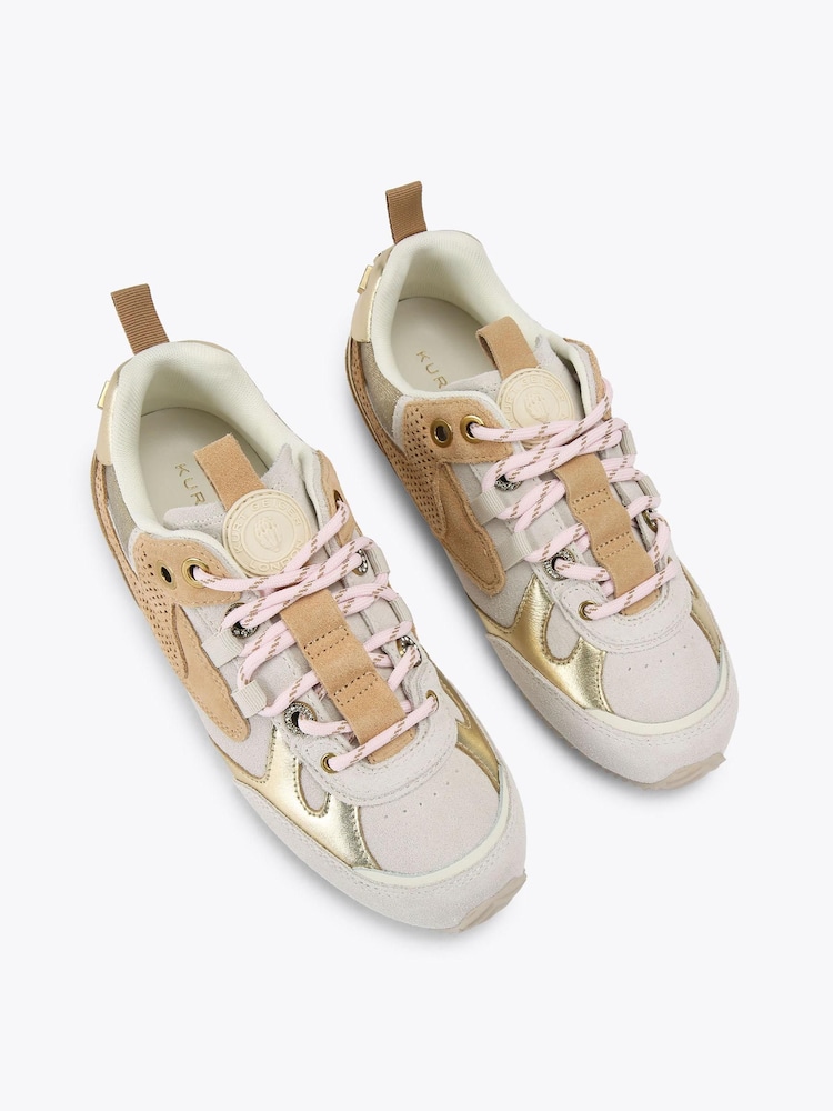 Kurt Geiger London White Kurt Slim Runner Trainers - Image 2 of 4 Kurt Geiger London White Kurt Slim Runner Trainers - Image 2 of 4