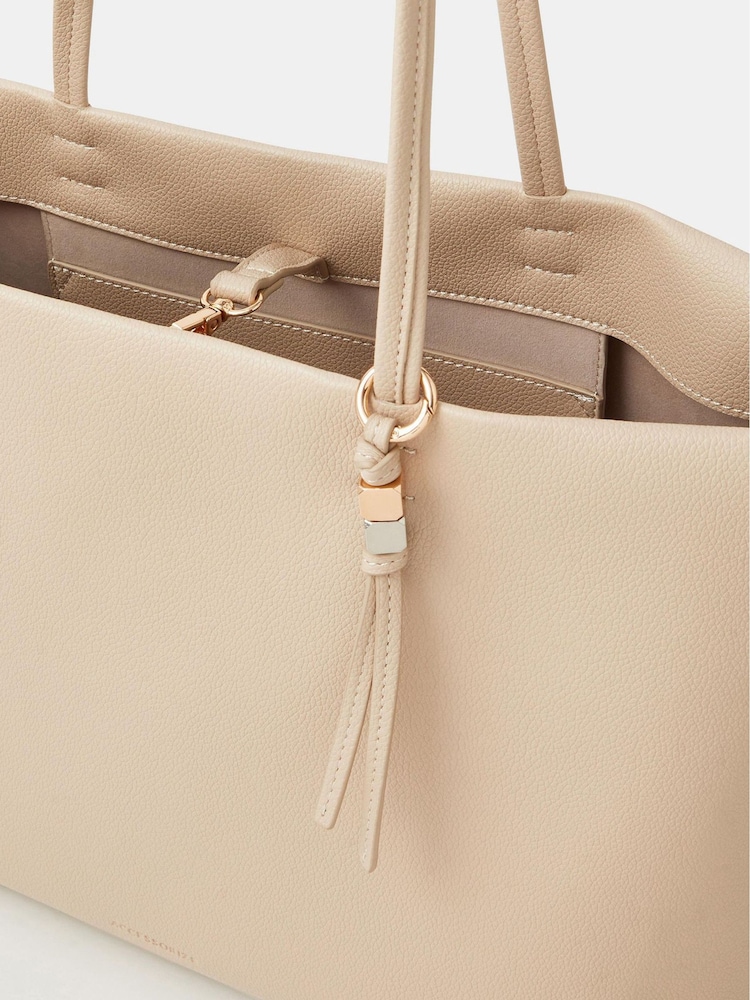 Accessorize Charm Faux Leather Tote Bag - Imagen 3 de 3 Accessorize Charm Faux Leather Tote Bag - Imagen 3 de 3