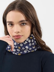 Accessorize Blue Lightweight Polka Dot Scarf - Image 1 of 2