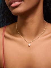 Accessorize 14ct obložena biserna ogrlica - Slika 1 od 2