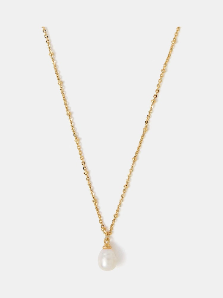 Accessorize 14ct obložena biserna ogrlica - Slika 2 od 2