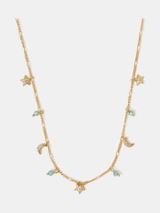 Accessorize Gold 14ct Plated Celestial Charm Necklace - Image 2 of 2