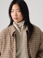 Levi's® Multi Billy Checked Faux-Fur Trimmed Coat - Image 3 of 5