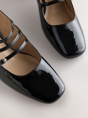 Black Forever Comfort® Tripple Strap Block Heels - Image 4 of 5