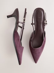 Burgundijos raudona - „Forever Comfort®“ smailios nosies V formos dirželio aukštakulniai su dirželiais - 6 paveikslėlis iš 9