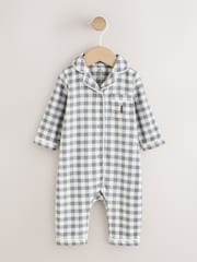 Monochrome Check Christmas Sleepsuit (0mths-3yrs) - Image 4 of 7
