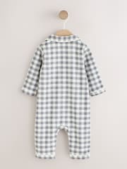 Monochrome Check Christmas Sleepsuit (0mths-3yrs) - Image 5 of 7