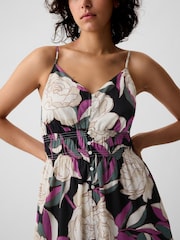 Gap Multi Floral Tiered Midi Dress - Image 4 of 5