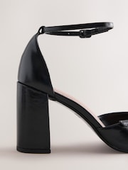 Black Forever Comfort® Leather Two Part Heels - Image 3 of 5