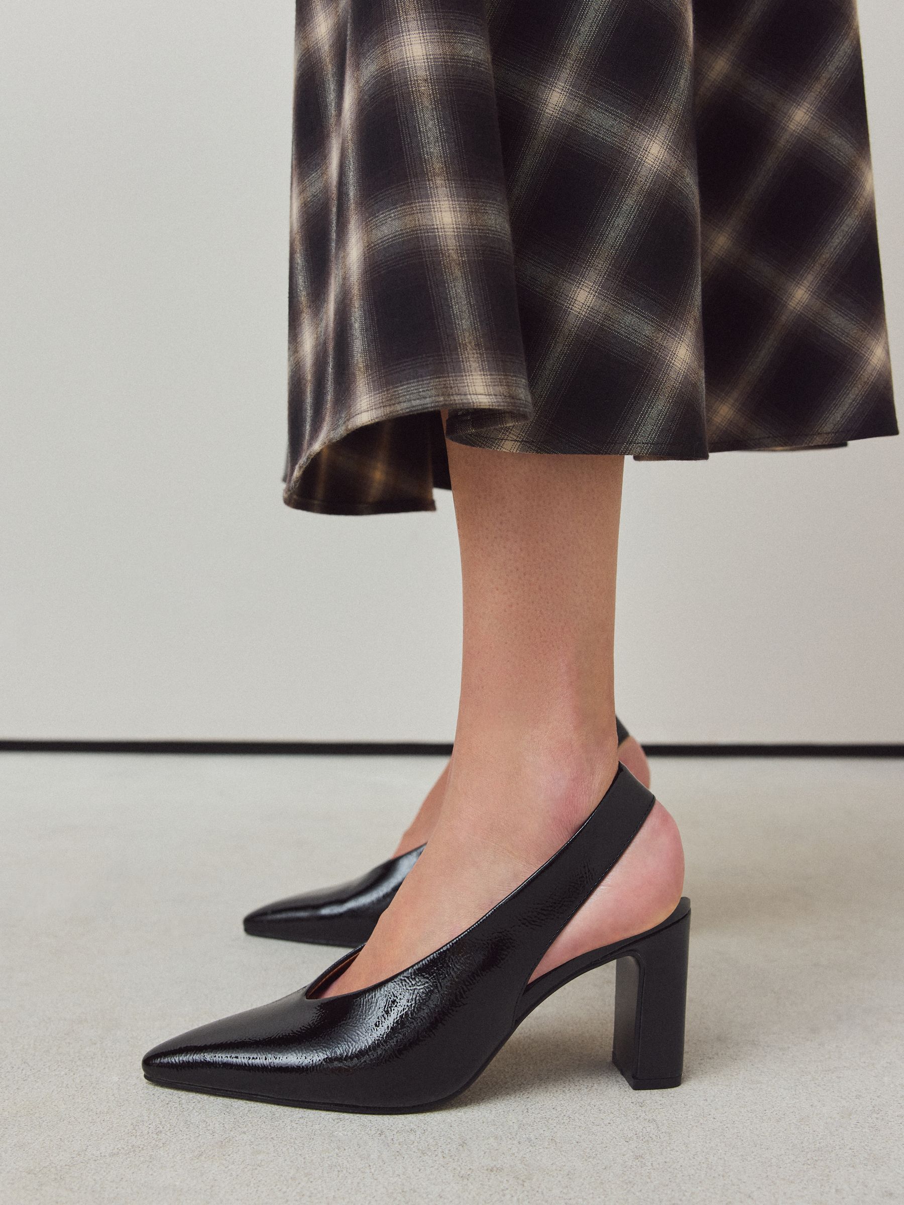 Buy Black Forever Comfort® Wide Slingback Block Heels from Next USA