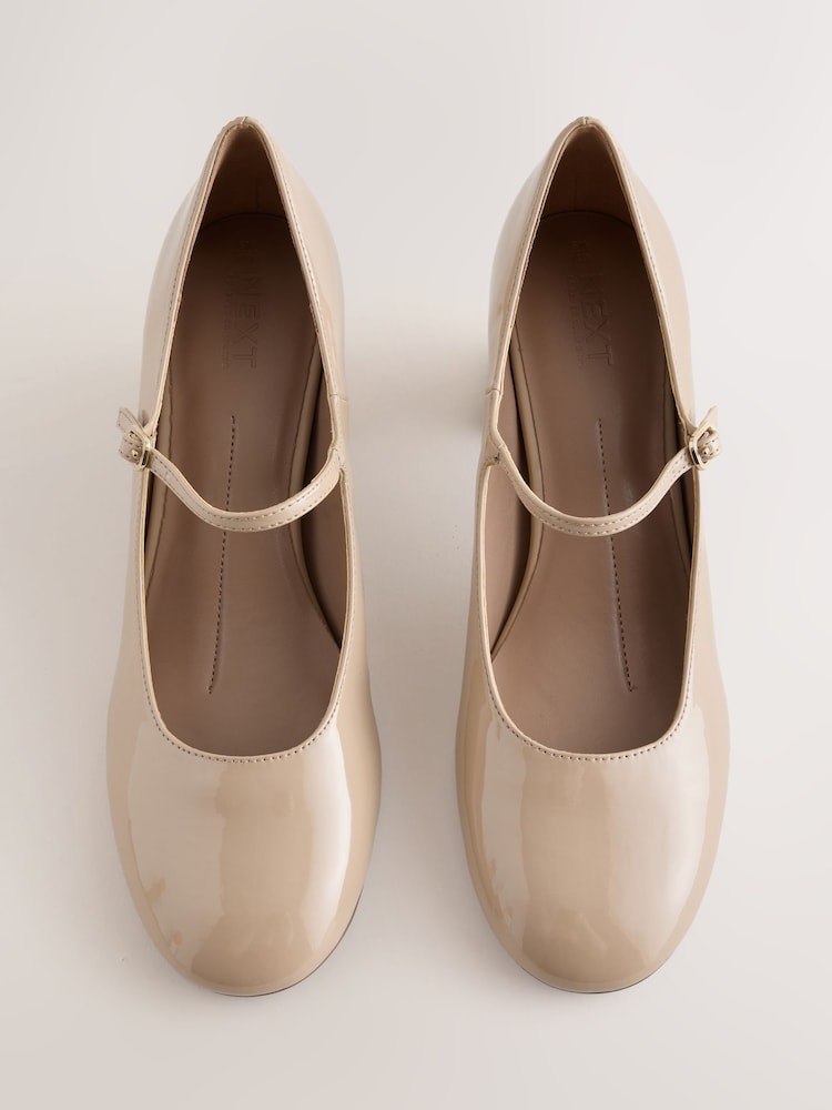 Neutral Forever Comfort® Round Toe Mary Jane Block Heels - Image 2 of 5 Neutral Forever Comfort® Round Toe Mary Jane Block Heels - Image 2 of 5