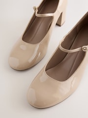 Neutral Forever Comfort® Round Toe Mary Jane Block Heels - Image 3 of 5
