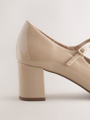 Neutral Forever Comfort® Round Toe Mary Jane Block Heels - Image 5 of 5