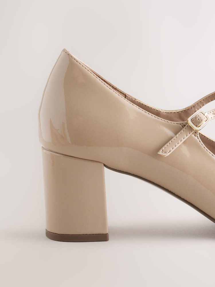Neutral Forever Comfort® Round Toe Mary Jane Block Heels - Image 5 of 5 Neutral Forever Comfort® Round Toe Mary Jane Block Heels - Image 5 of 5