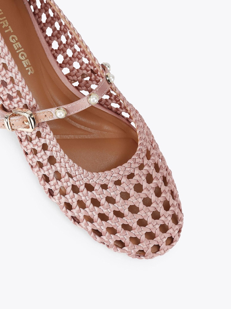 Roz - KG Kurt Geiger Rhoda Ballet Pumps - Imaginea 2 din 4 Roz - KG Kurt Geiger Rhoda Ballet Pumps - Imaginea 2 din 4