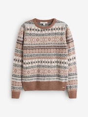 Laura Ashley Fairisle-Pullover mit Norwegermuster und Rundhalsausschnitt - Bild 6 von 8