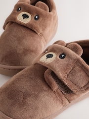 Brown Bear Touch Fastening Cupsole Slippers - Image 5 of 5