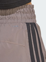adidas Brown Pacer Workout Woven High Rise Shorts - Image 4 of 5
