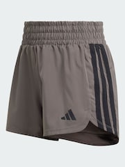 adidas Brown Pacer Workout Woven High Rise Shorts - Image 5 of 5
