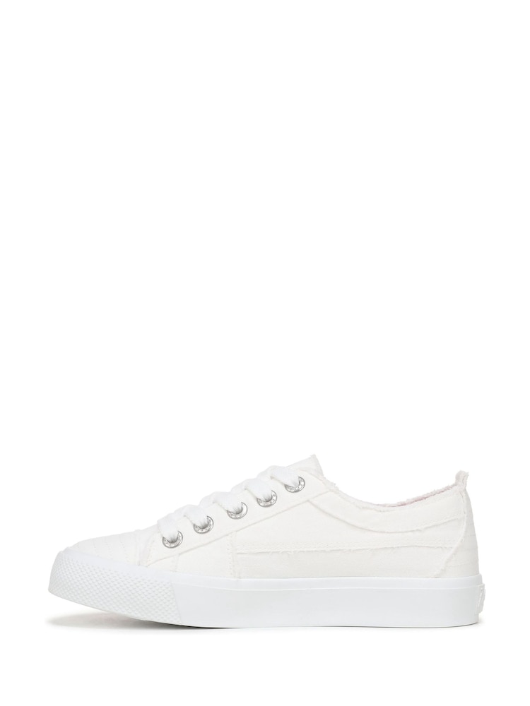 Blowfish Malibu White Very Sadie Regular Fit Lace-Up Trainers - Image 2 of 7