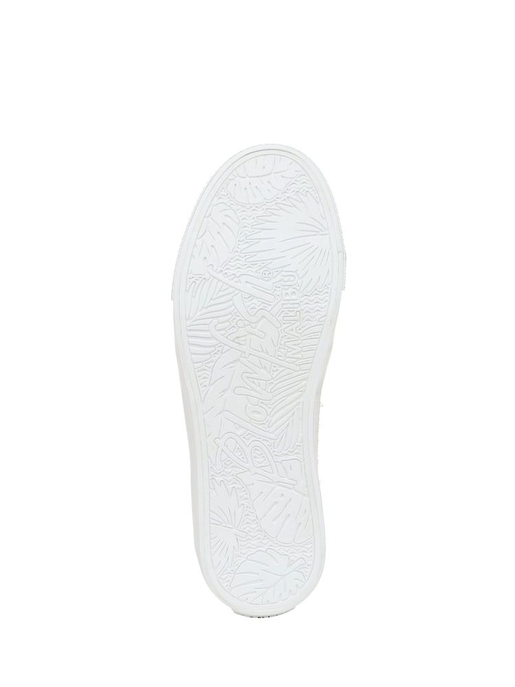 Blowfish Malibu White Very Sadie Regular Fit Lace-Up Trainers - Image 7 of 7