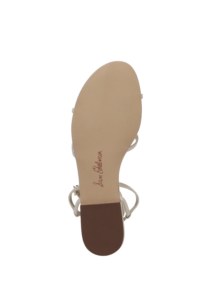 Sam Edelman Cream Regular Fit Ellina Strappy Sandals - Image 7 of 7 Sam Edelman Cream Regular Fit Ellina Strappy Sandals - Image 7 of 7