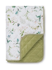 Sophie Allport White Wild Floral Picnic Blanket - Image 4 of 4