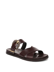 Sam Edelman Maronne Brown Lucy Regular Fit Slides - Image 3 of 7
