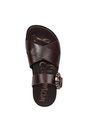 Sam Edelman Maronne Brown Lucy Regular Fit Slides - Image 7 of 7