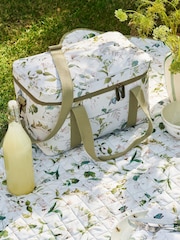 Sophie Allport White Wild Floral Picnic Bag - Image 1 of 3