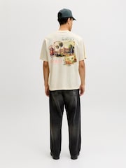 JACK & JONES Short Sleeve Back Print T-Shirt - תמונה 3 מתוך 7