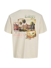 JACK & JONES Short Sleeve Back Print T-Shirt - תמונה 7 מתוך 7