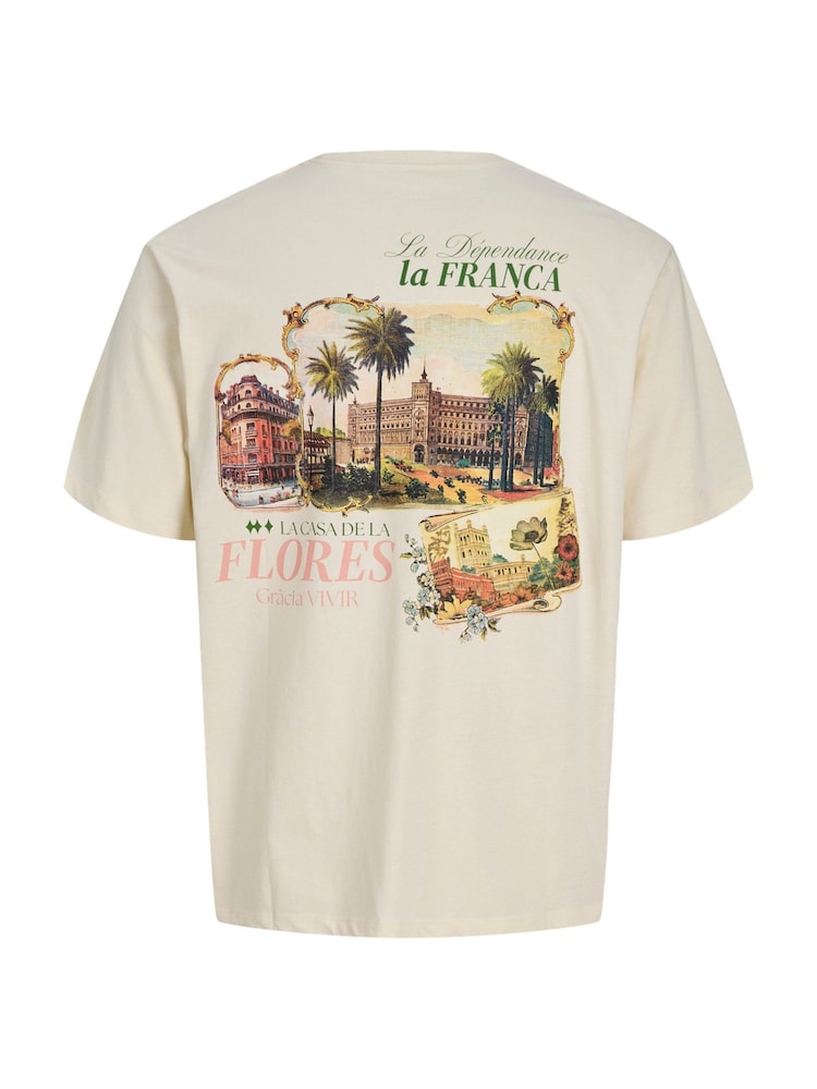 JACK & JONES Short Sleeve Back Print T-Shirt - תמונה 7 מתוך 7