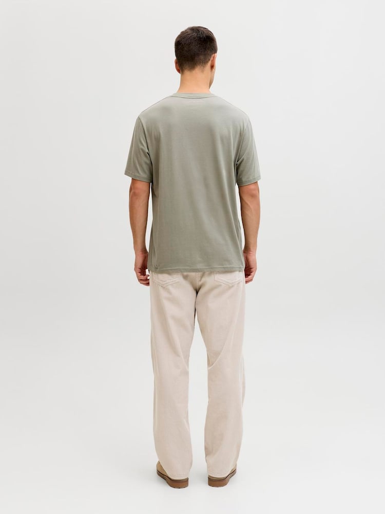 JACK & JONES Grey Short Sleeve Front Print T-Shirt - Image 2 of 7