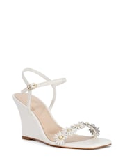 Dune London White Leather Milennial Wedges - Image 3 of 6