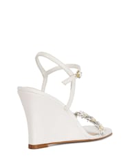 Dune London White Leather Milennial Wedges - Image 5 of 6