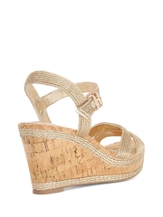 Dune London Metallic Kipling Wedges - Image 3 of 5