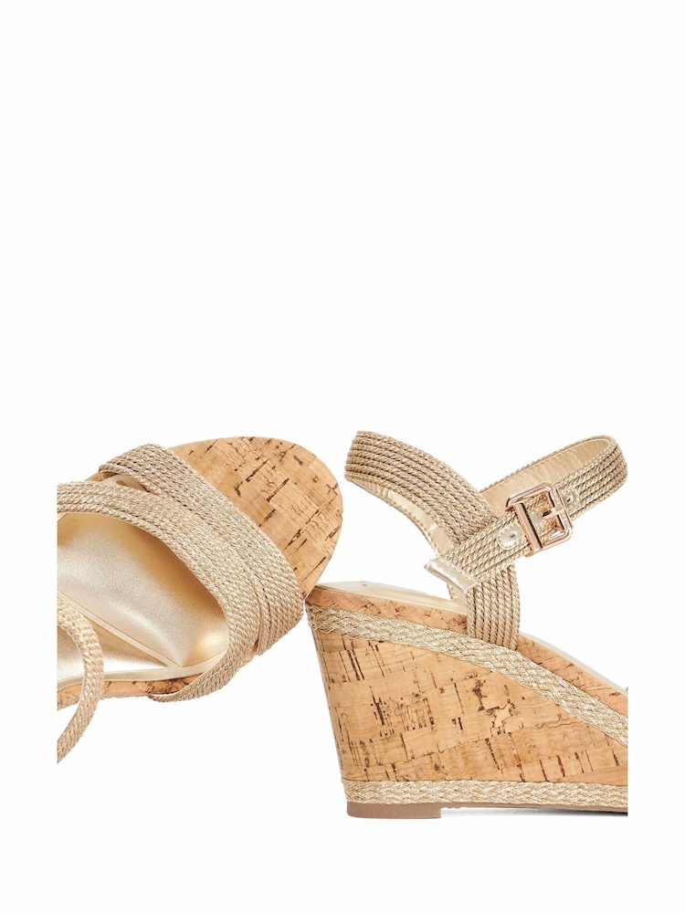 Dune London Metallic Kipling Wedges - Image 5 of 5 Dune London Metallic Kipling Wedges - Image 5 of 5