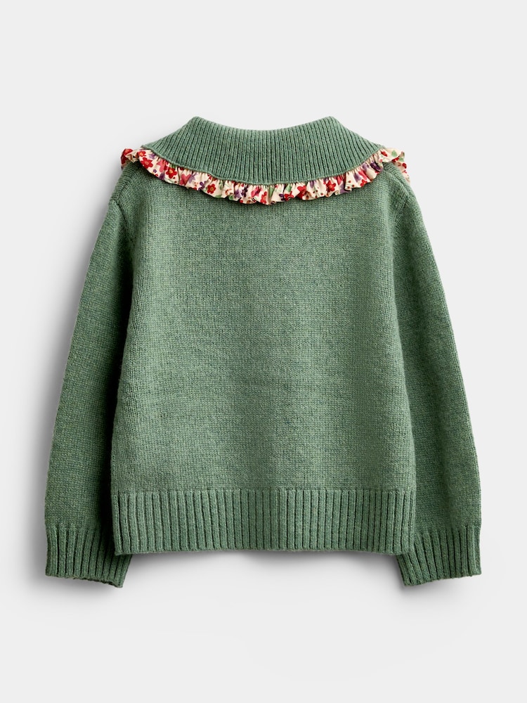 Jojo Maman Bébé Cardigan med volangkrage - Bilde 2 av 4