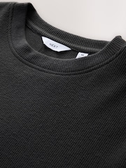 Charcoal Grey Long Sleeve Waffle Pyjamas Set - Image 12 of 14