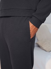 Charcoal Grey Long Sleeve Waffle Pyjamas Set - Image 6 of 8