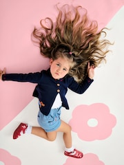 Jojo Maman Bébé Appliqué Cotton Cardigan - 圖片 1，共 7