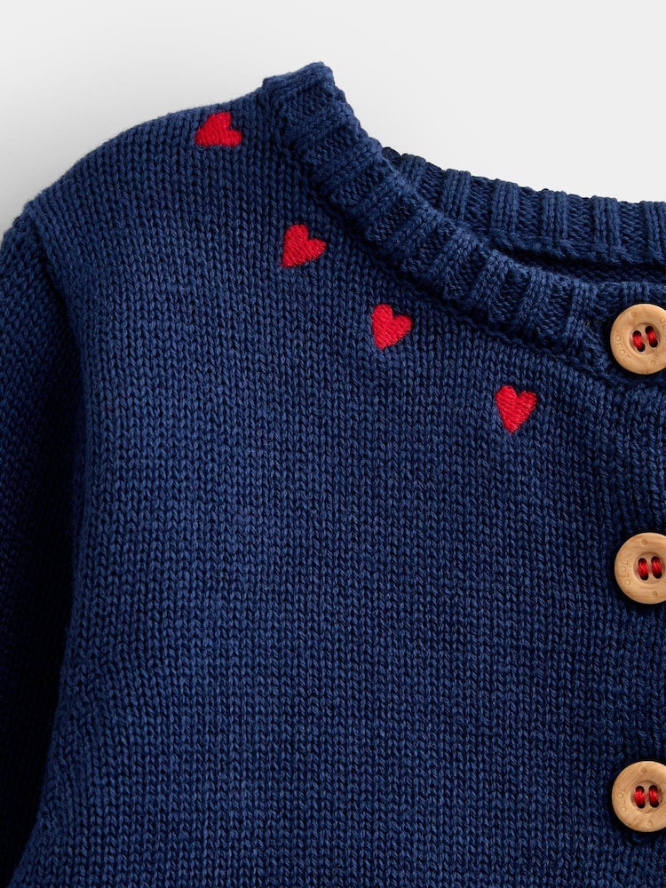 Jojo Maman Bébé Appliqué Cotton Cardigan - 圖片 7，共 7