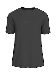 Calvin Klein Black Mesh Knit Performance T-Shirt - Image 1 of 1