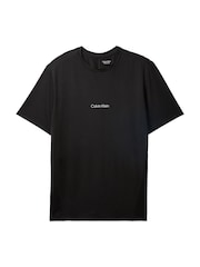 Calvin Klein Black Mesh Knit Performance T-Shirt - Image 5 of 5