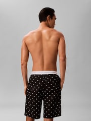 Calvin Klein Black Cotton Sleep Shorts - Image 4 of 6